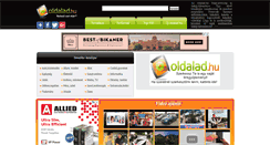 Desktop Screenshot of oldalad.hu